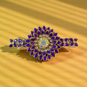 Center Purple Hair Clips